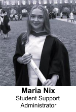 Maria Nix, Student Support Administrator at Pitman Training Kerry, smiling in front of a neutral background.