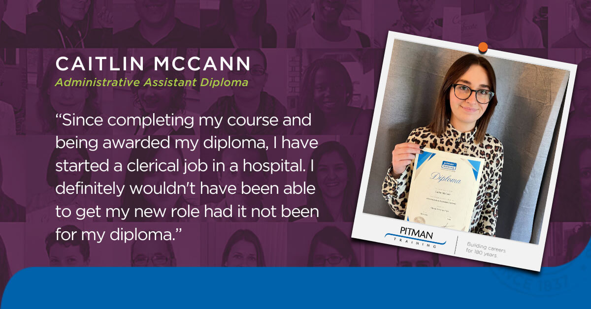 Caitlin McCann, Administrative Assistant Diploma