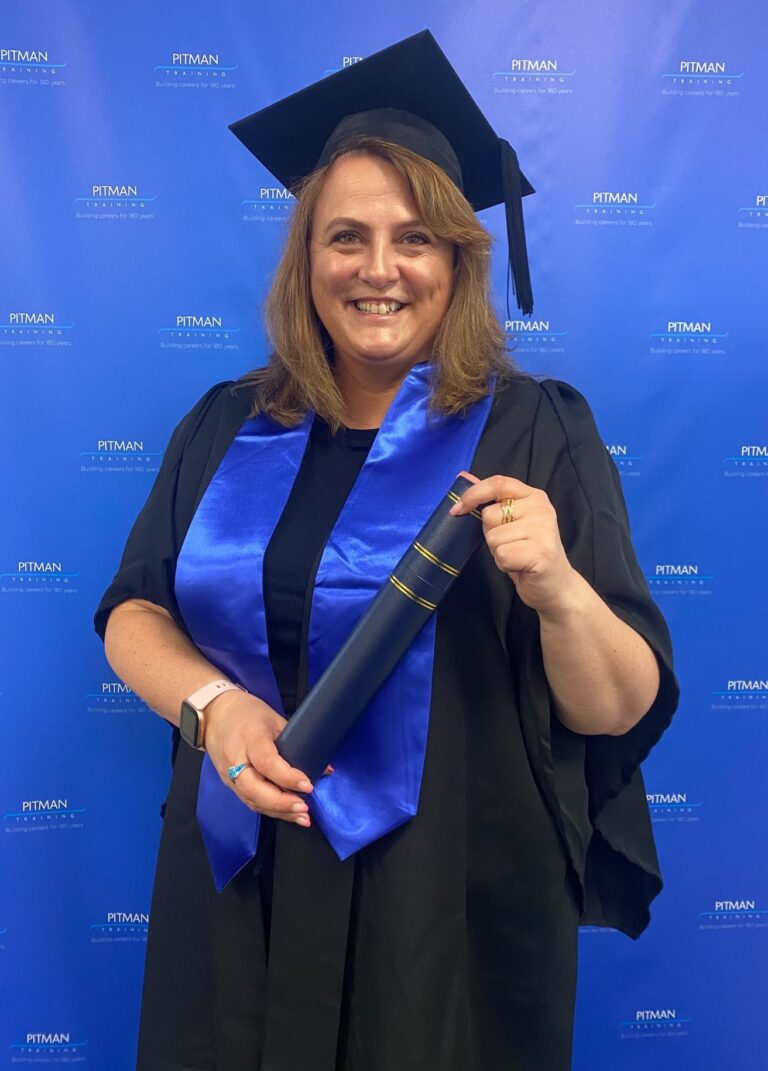 Nicola Lawless - Pitman Training Graduation
