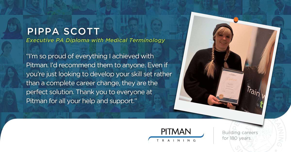 Pippa Scott Executive PA Diploma With Medical Terminology